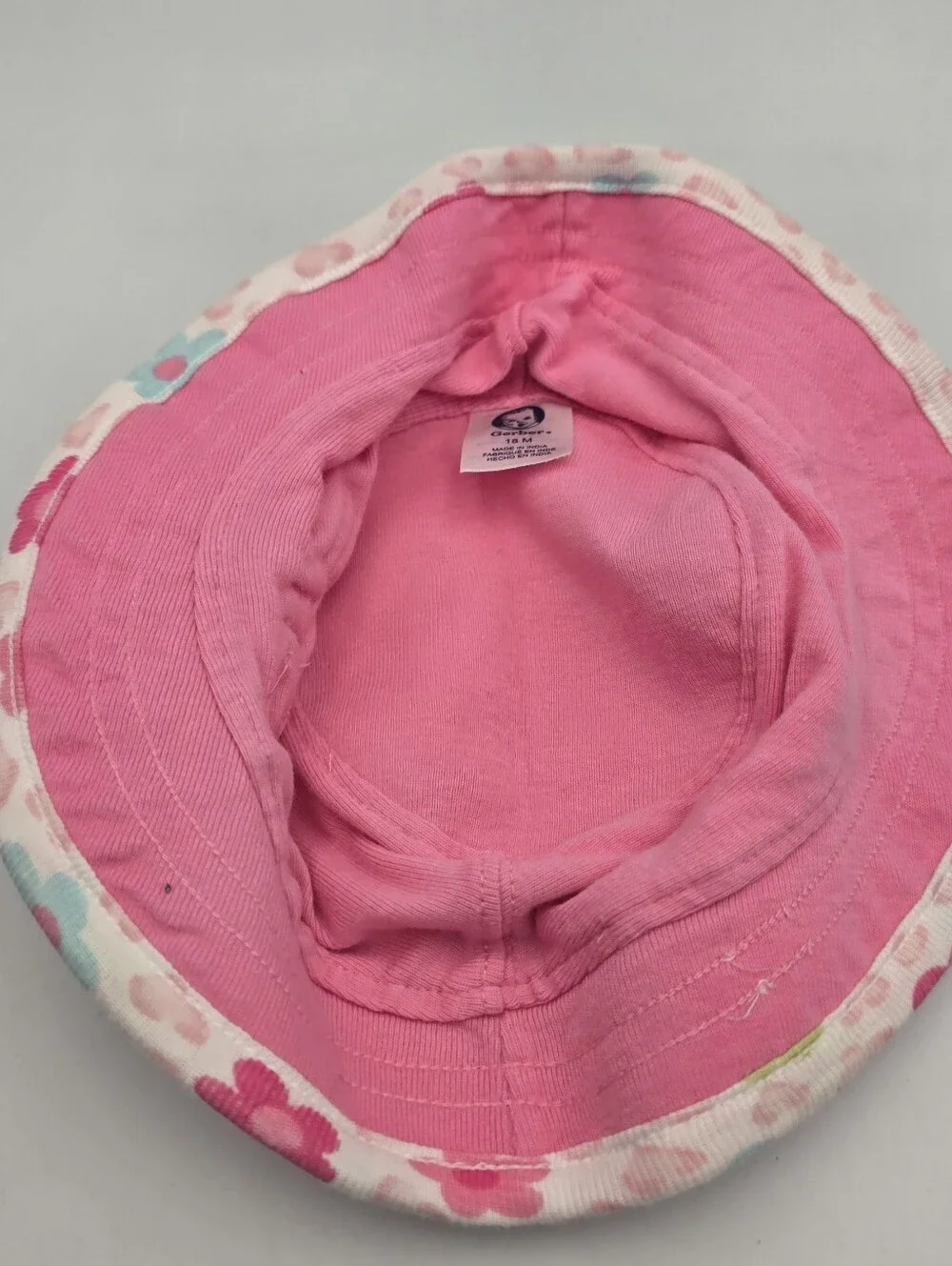 Gerber Girls Cotton Floral Bucket Sun Hat 18 Months